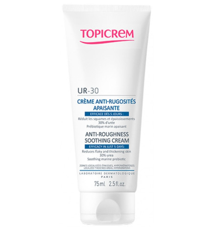 Topicrem – UR‑30 Crème Anti‑Rugosités Apaisante, 75 ml