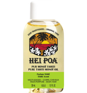 Hei Poa – Pur Monoï de Tahiti AO Parfum Tiaré, 30 ml