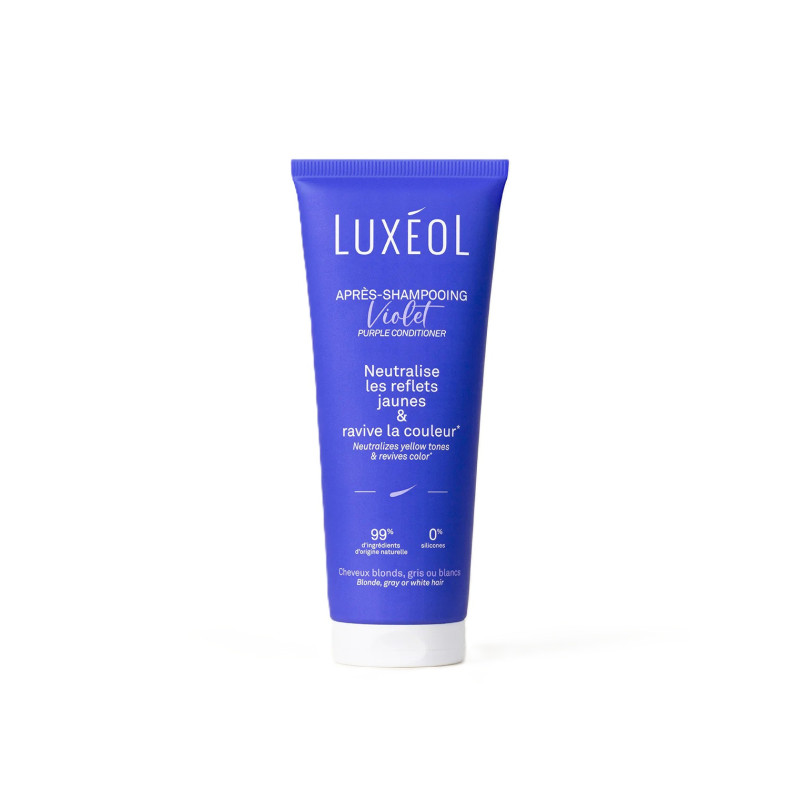 Luxéol – Après‑Shampooing Violet Anti‑Reflets Jaunes, 200 ml