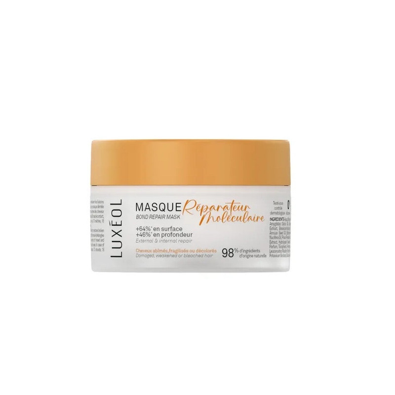 Luxéol – Masque Réparateur Moléculaire Cheveux Abîmés, 200 ml