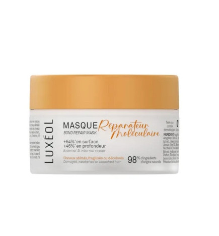 Luxéol – Masque Réparateur Moléculaire Cheveux Abîmés, 200 ml