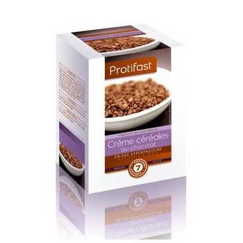 Protifast En-cas Hyperproteine Preparation Pour Creme Cereales AU Chocolat 7 Sachets