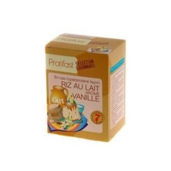 Protifast En-cas Hyperproteine Selection Gourmande Preparation Pour Riz au Lait Vanille 7 Sachets