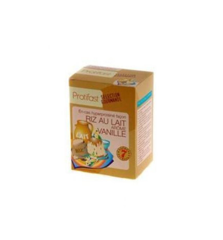 Protifast En-cas Hyperproteine Selection Gourmande Preparation Pour Riz au Lait Vanille 7 Sachets