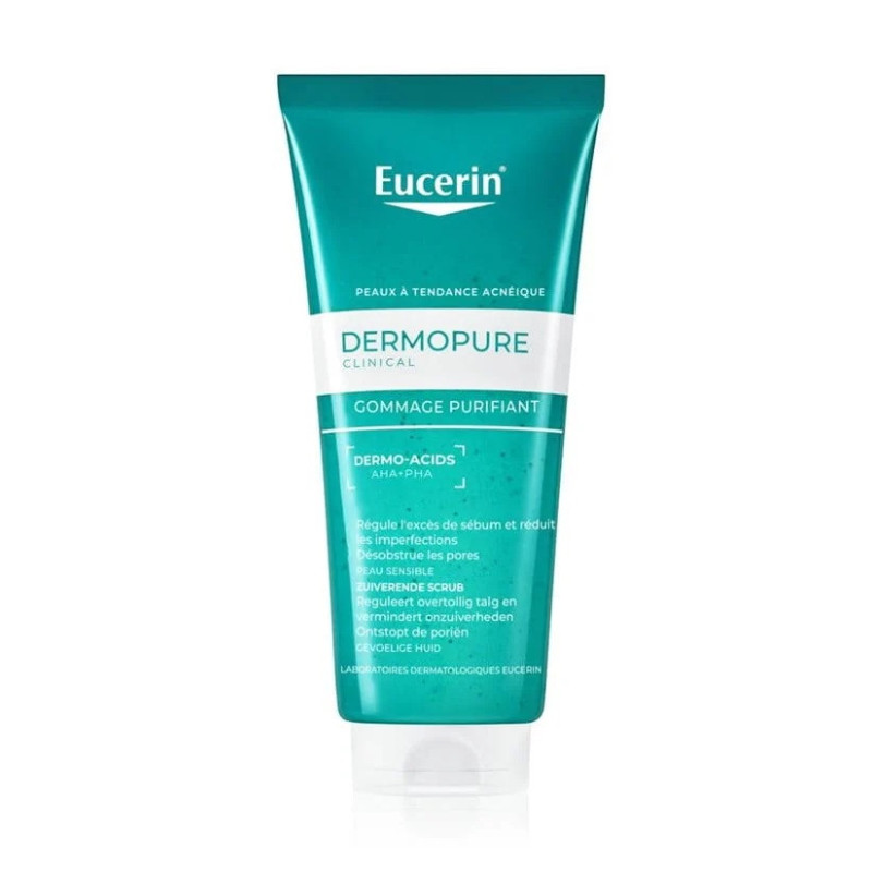 Eucerin – Dermopure Clinical Gommage Purifiant Visage et Corps, 100 ml Eucerin – Dermopure Clinical Gommage Purifiant Visage et Corps, 100 ml
