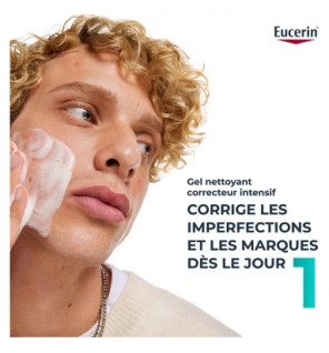 Eucerin – Dermopure Clinical Gel Nettoyant Triple Action Visage et Corps, 400 ml