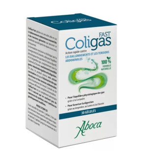 Aboca – Coligas Fast Ballonnements et Tensions Abdominales, 30 gélules