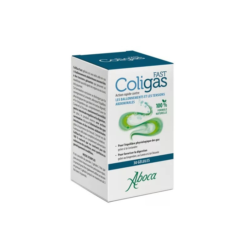 Aboca – Coligas Fast Ballonnements et Tensions Abdominales, 30 gélules