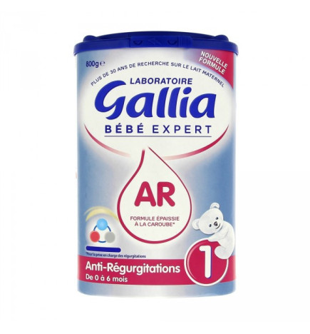 Gallia – Bébé Expert AR 1 Lait en poudre anti‑régurgitations, 800 g