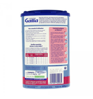 Gallia – Bébé Expert AR 1 Lait en poudre anti‑régurgitations, 800 g