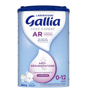 Gallia – Bébé Expert AR Amidon 0-12 mois, 800 g
