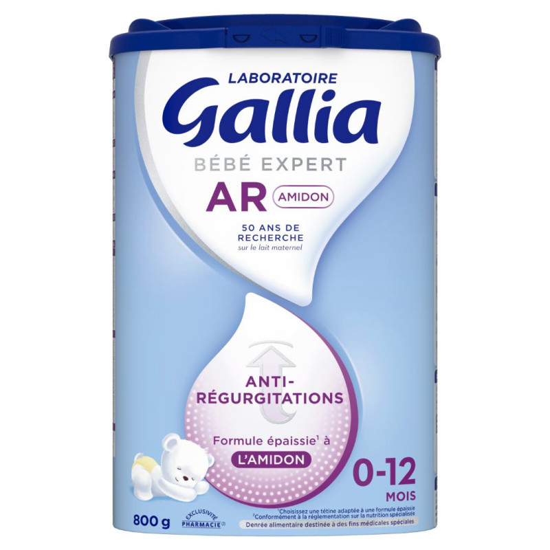 Gallia – Bébé Expert AR Amidon 0-12 mois, 800 g Gallia – Bébé Expert AR Amidon 0-12 mois, 800 g