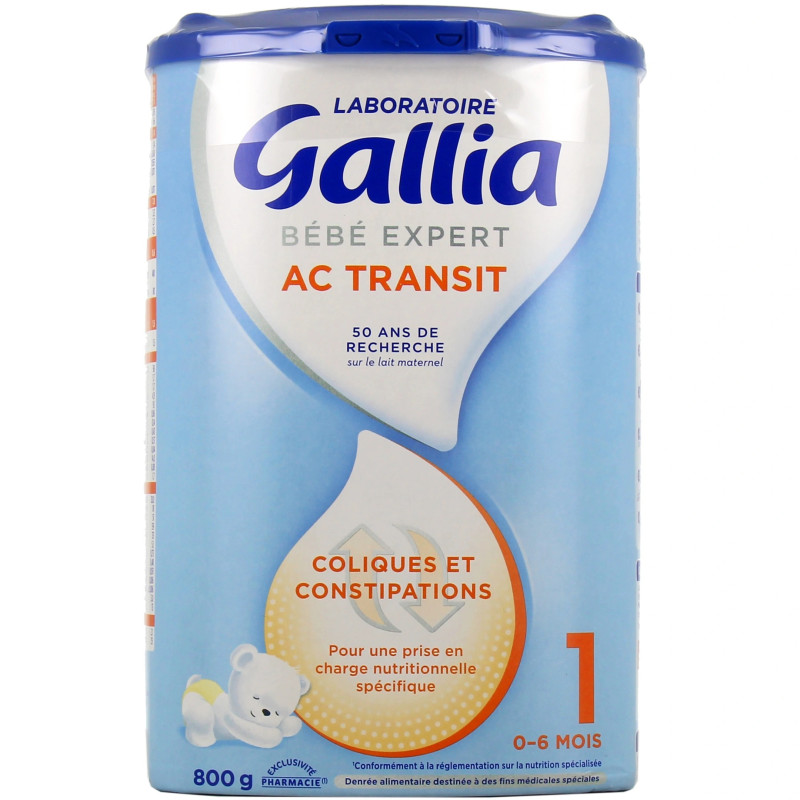 Gallia – Bébé Expert AC Transit 1er âge, 800 g
