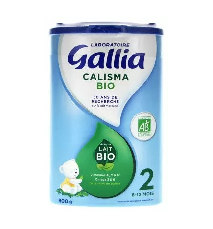 Gallia – Calisma Bio 2 Lait 2ème âge, 800 g