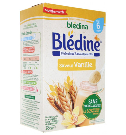 Blédina – Blédine Blé & Vanille dès 6 Mois, 400 g