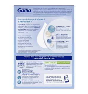 Gallia – Calisma 2 Lait en Poudre 2e Âge dès 6 mois, 1.2 kg