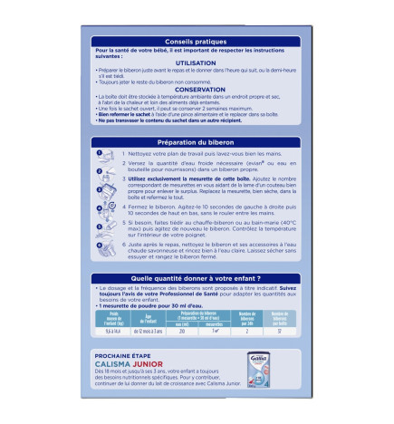 Gallia – Calisma Croissance Lait en Poudre 3e Âge dès 12 mois, 1.2 kg