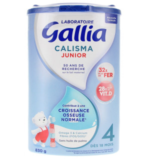 Gallia – Calisma Junior Lait en Poudre 4e Âge dès 18 mois, 830 g