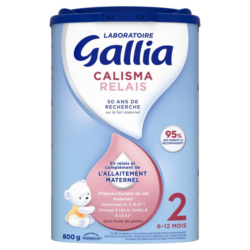 Gallia – Calisma Relais 2 Lait en poudre 2ème âge, 800 g