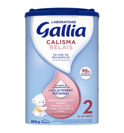 Gallia – Calisma Relais 2 Lait en poudre 2ème âge, 800 g