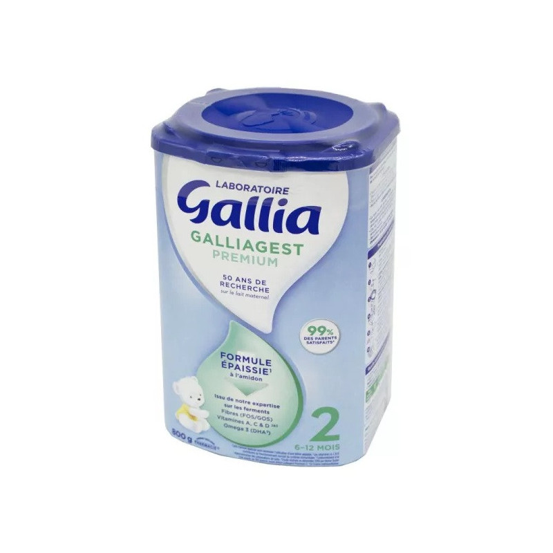 Gallia – Galliagest Premium 2 Lait en poudre 2ème âge formule épaissie, 800 g