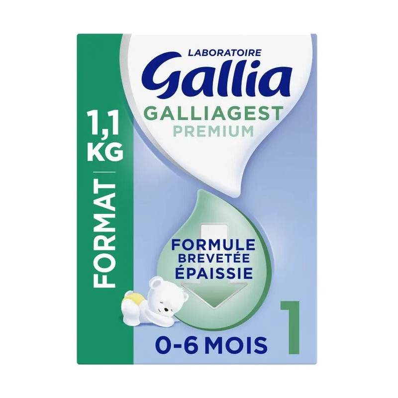 Gallia – Galliagest Premium 1 Lait en poudre formule épaissie, 1,1 kg