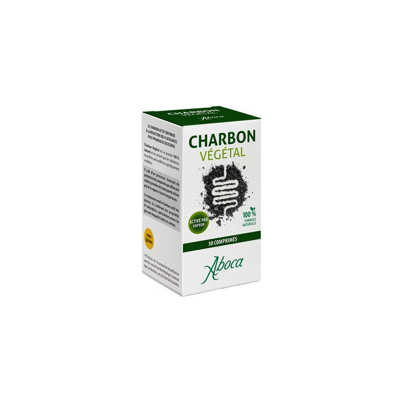 Aboca – Charbon Végétal actif confort digestif, 30 gélules