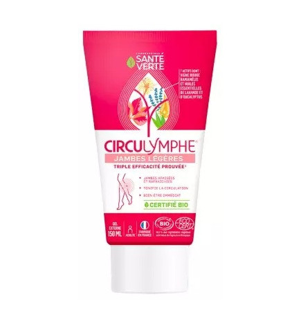 Santé Verte – Circulymphe Bio gel jambes lourdes, 150 ml