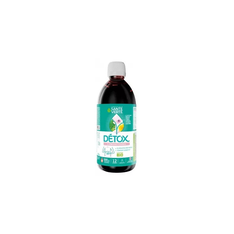 Santé Verte – Detox Bio Solution Buvable, 500 ml