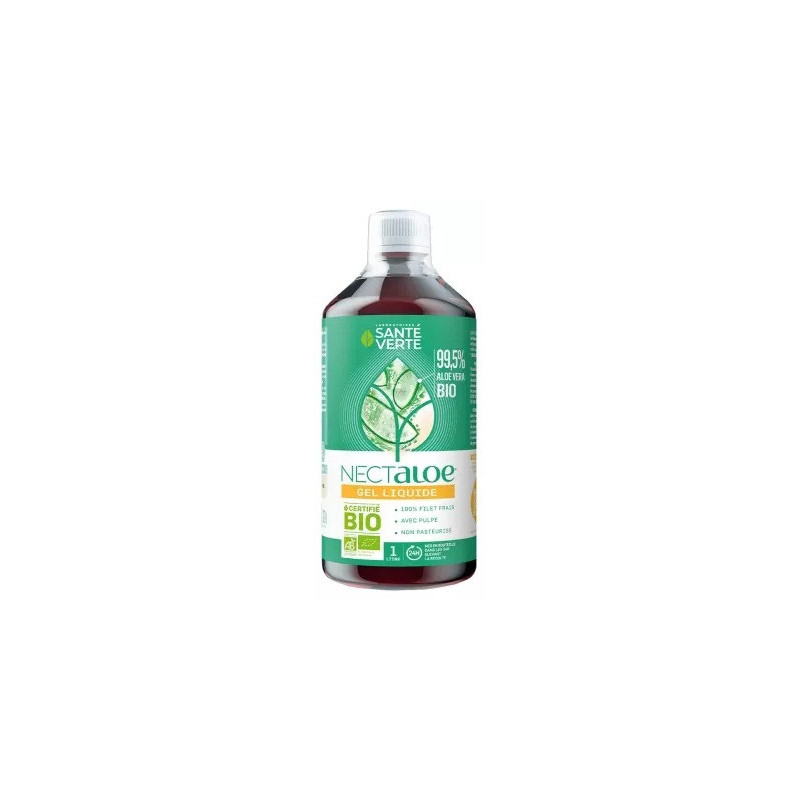 Santé Verte – Nectaloe Aloe Vera 99,5% Gel Liquide Bio, 1 L