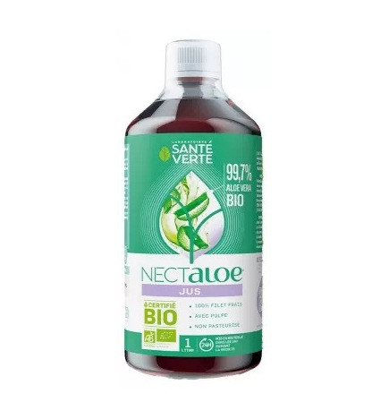 Santé Verte – Nectaloe Aloe Vera 99,7% Jus Bio, 1 L