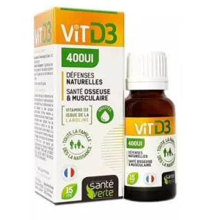 Santé Verte – Vitamine D3 400 UI, 15 ml