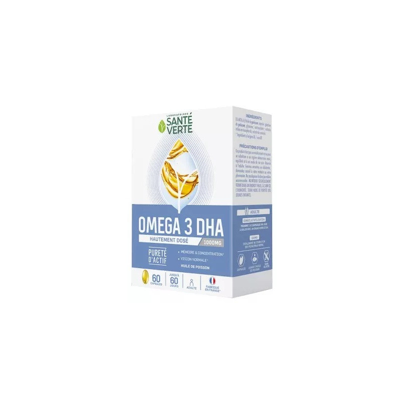 Sante Verte – Omega 3 DHA 1000 mg, 60 capsules