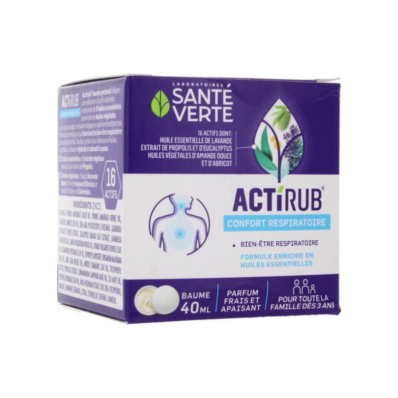 Santé Verte – Actirub Baume Pectoral, 40 ml
