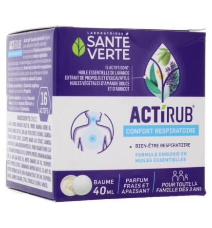 Santé Verte – Actirub Baume Pectoral, 40 ml