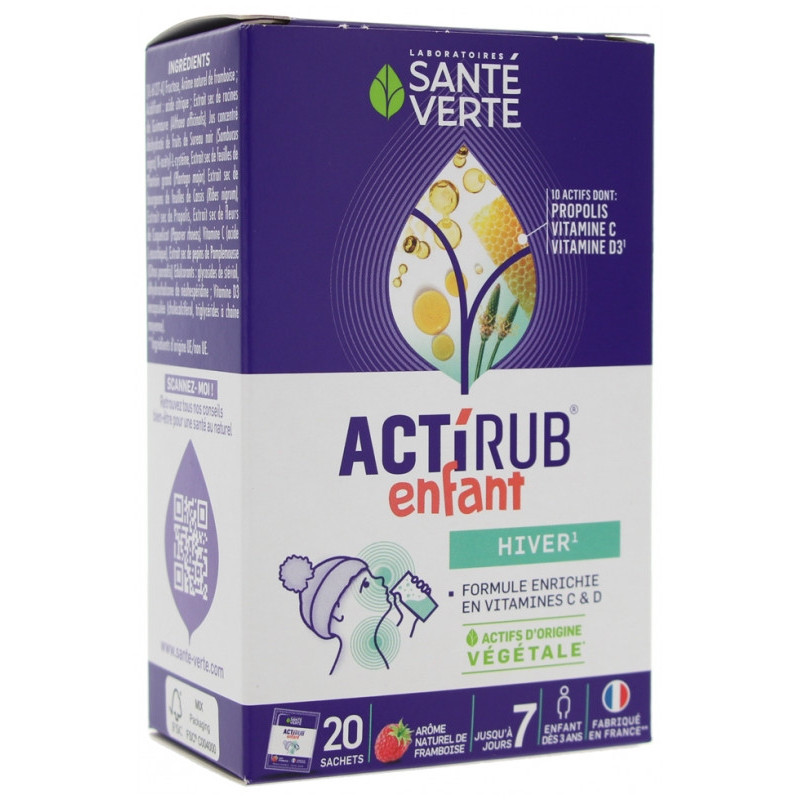 Santé Verte – Actirub Enfant, 20 sachets
