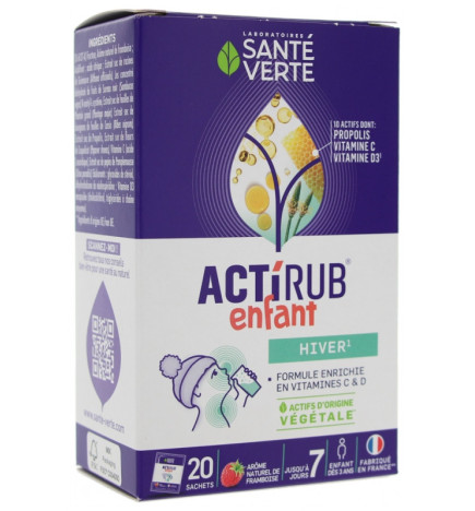 Santé Verte – Actirub Enfant, 20 sachets