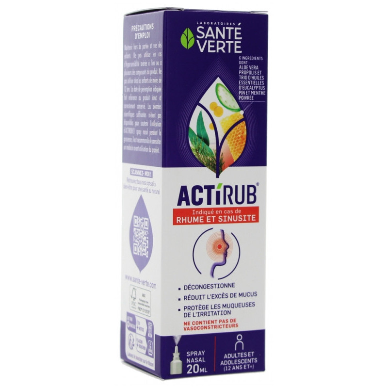 Santé Verte – Actirub Spray Nasal Adulte, 20 ml