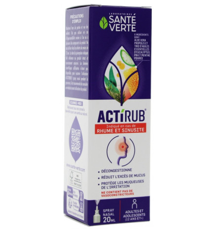 Santé Verte – Actirub Spray Nasal Adulte, 20 ml