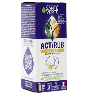 Santé Verte – Actirub Spray Buccal, 15 ml