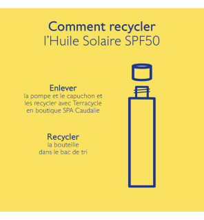 Caudalie – Huile Solaire Sublimatrice Haute Protection SPF50, 150 ml