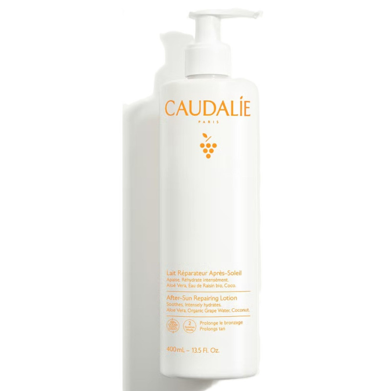 Caudalie – Lait Réparateur Après-Soleil à l’Aloe Vera, 400 ml
