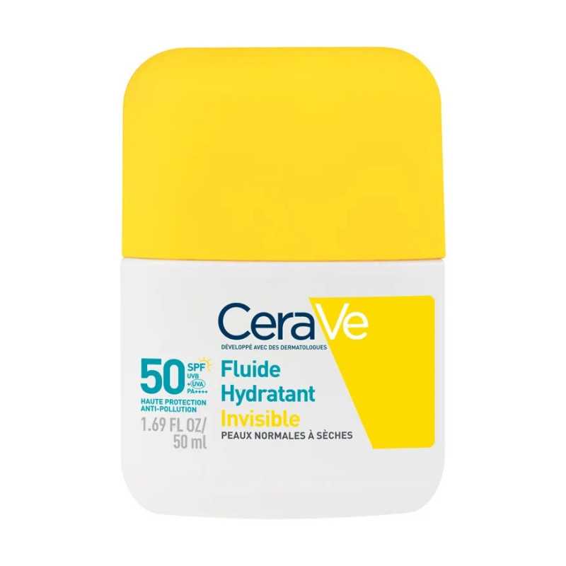 CeraVe – Fluide Hydratant Invisible SPF50 Haute Protection, 50 ml CeraVe – Fluide Hydratant Invisible SPF50 Haute Protection, 50 ml