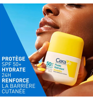 CeraVe – Fluide Hydratant Invisible SPF50 Haute Protection, 50 ml