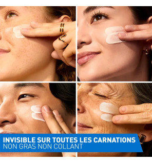 CeraVe – Fluide Invisible Toucher Sec SPF50+ Haute Protection visage, 50 ml