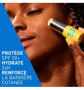 CeraVe – Stick Solaire Invisible SPF50+ Haute Protection visage et zones sensibles, 8 g