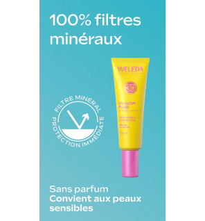 Fluide solaire Éclat – Soin hydratant illuminateur SPF30, 30 ml