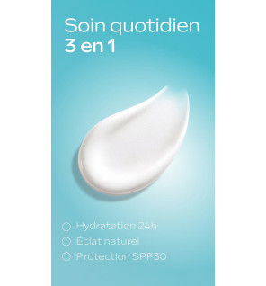 Fluide solaire Éclat – Soin hydratant illuminateur SPF30, 30 ml