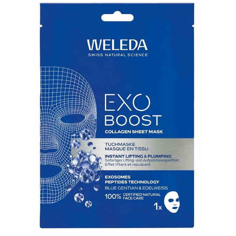 Weleda – Masque EXO BOOST Collagen effet liftant repulpant, 20 ml