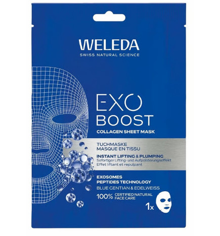 Weleda – Masque EXO BOOST Collagen effet liftant repulpant, 20 ml